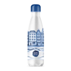 IZY Bottles X Heinen Delfts Blauw Drinkfles 500 Ml Plateel Rvs