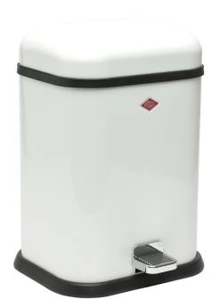 Wesco Single Boy Afvalemmer 13 Liter Plaatstaal Wit