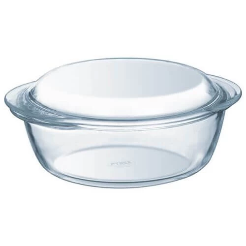 Pyrex Ronde Ovenschaal Met Deksel 3 Liter Glas 1 Pyrex Ronde Ovenschaal Met Deksel 3 Liter Glas