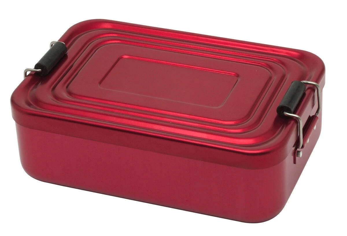Küchenprofi Lunchbox 18 X 12 Cm Aluminium Rood 1 Küchenprofi Lunchbox 18 X 12 Cm Aluminium Rood