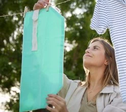 By Roll'eat Boc'n'Roll Bio Herbruikbaar Boterhamzakje 45 X 32 Cm Katoen Groen -Keuken Verkoop bnr verd lifestyle