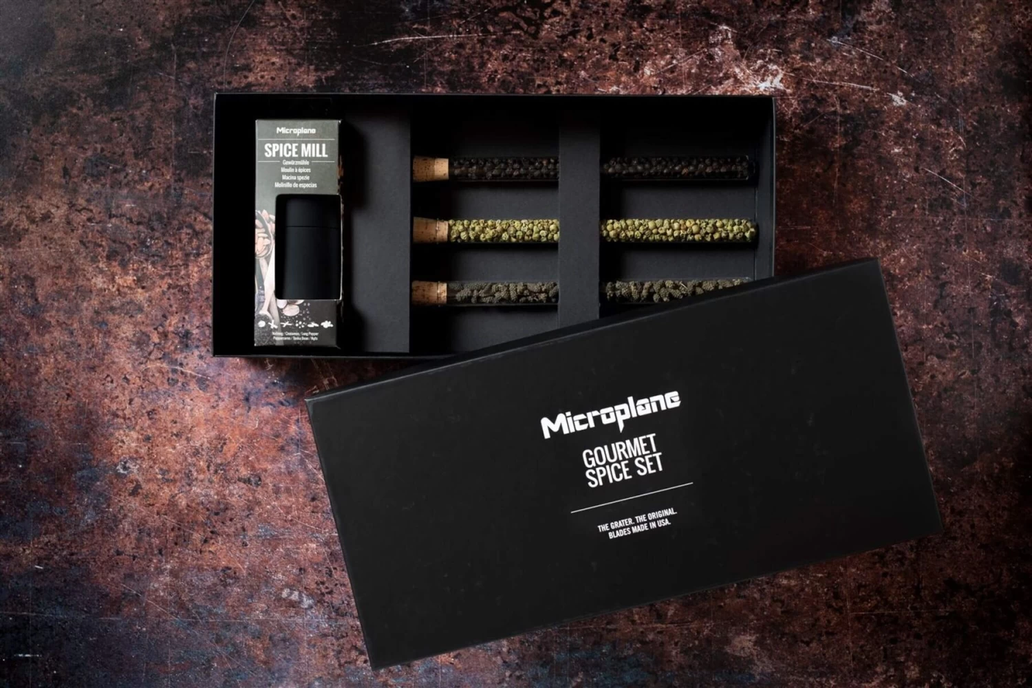 Microplane Kruidenmolen Met 3 Soorten Peper Staal Zwart 1 Microplane Kruidenmolen Met 3 Soorten Peper Staal Zwart