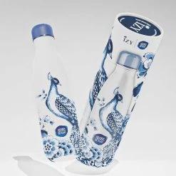 IZY Bottles X Heinen Delfts Blauw Drinkfles 500 Ml Peacock Rvs -Keuken Verkoop izy bottles x peacock product picture 2 min