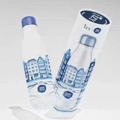 IZY Bottles X Heinen Delfts Blauw Drinkfles 500 Ml Plateel Rvs -Keuken Verkoop izy bottles x plateel product picture 2 min