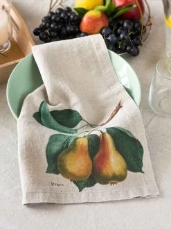Oldenhof Fruits Servet 45 X 45 Cm Linnen 6 Stuks -Keuken Verkoop linoroom napkins fruits vertical lowr11
