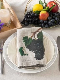 Oldenhof Fruits Servet 45 X 45 Cm Linnen 6 Stuks -Keuken Verkoop linoroom napkins fruits vertical lowr15