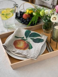 Oldenhof Fruits Servet 45 X 45 Cm Linnen 6 Stuks -Keuken Verkoop linoroom napkins fruits vertical lowr4