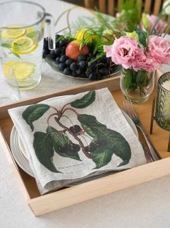 Oldenhof Fruits Servet 45 X 45 Cm Linnen 6 Stuks -Keuken Verkoop linoroom napkins fruits vertical lowr9