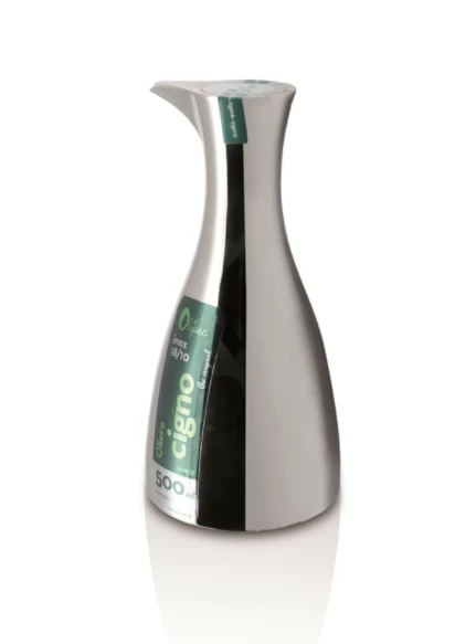 Olipac Cigno Cruet Oliekan In Giftbox 500 Ml Rvs 1 Olipac Cigno Cruet Oliekan In Giftbox 500 Ml Rvs