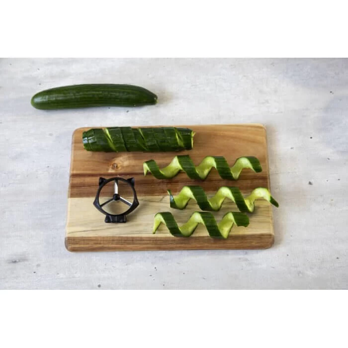 Peleg Curly Cat Groentesnijder ø 6,8 Cm Kunststof En Rvs Zwart - Afbeelding 3