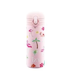 IZY Kids Drinkfles 350 Ml Pink Flamingo Rvs -Keuken Verkoop pink flamingo 350ml kids bottle v2