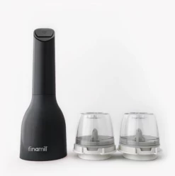Finamill All-In-One Oplaadbare Kruidenmolen Inclusief 2 Pro Plus Pods Midnight Black