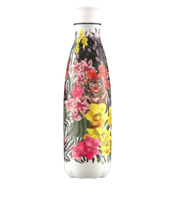 Chilly's Bottle Hibiscus Tigers Waterfles 500 Ml Rvs Tropical Edition