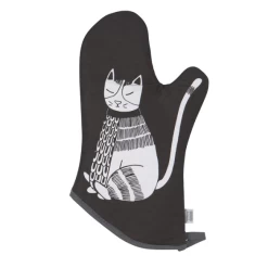 Now Designs Purr Party Ovenwant 30 X 13 Cm Zwart Wit