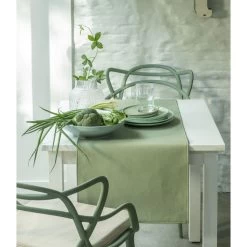 Finesse Monaco Tafelloper 140 X 45 Cm Kunstleer Chocolate -Keuken Verkoop univ 2 2 4